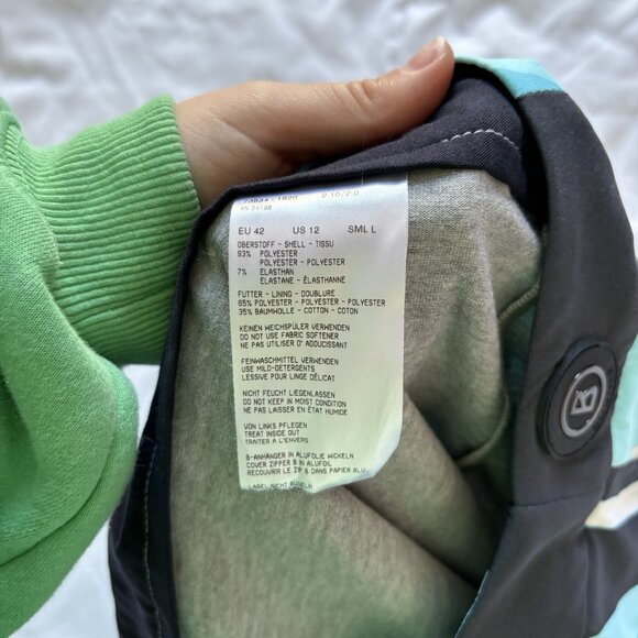 Bogner Tennis Golf Skort Skirt Blue Geometric Stretch Womens Size 12 Outdoor - Picture 8 of 9